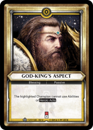 God-Kings Aspect - Foil